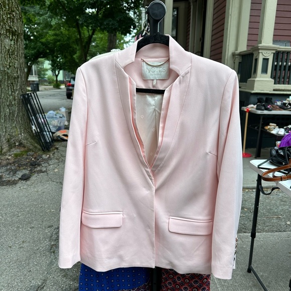 nwot notes du nord pink belted blazer - Picture 5 of 8